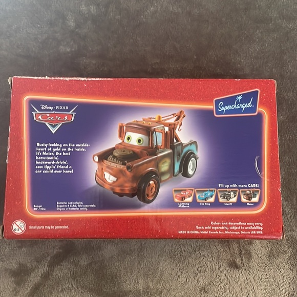 TYCO RC PIXAR CARS DISNEY SUPERCHARGED MATER RADIO CONTROL 27MHz - NEW IN BOX - Picture 3 of 7
